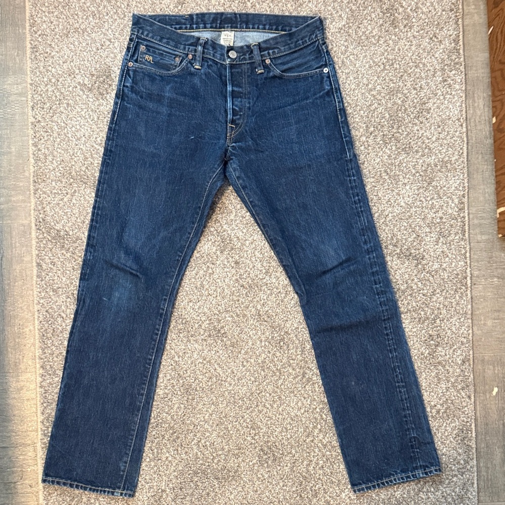 Ralph Lauren Double RL Dark Blue Straight Jeans